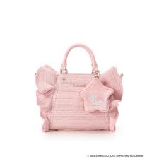 『リトルツインスターズ』（キキ＆ララ）フリルハンドバッグ