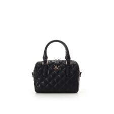 ダブルステッチダイヤキルトハンドバッグ