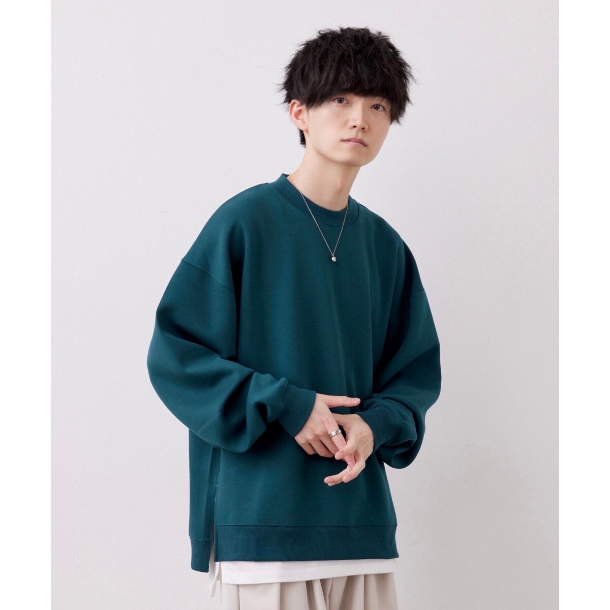 こめ×JUNRed】モイストタッチモックネックスウェット（タンクトップ