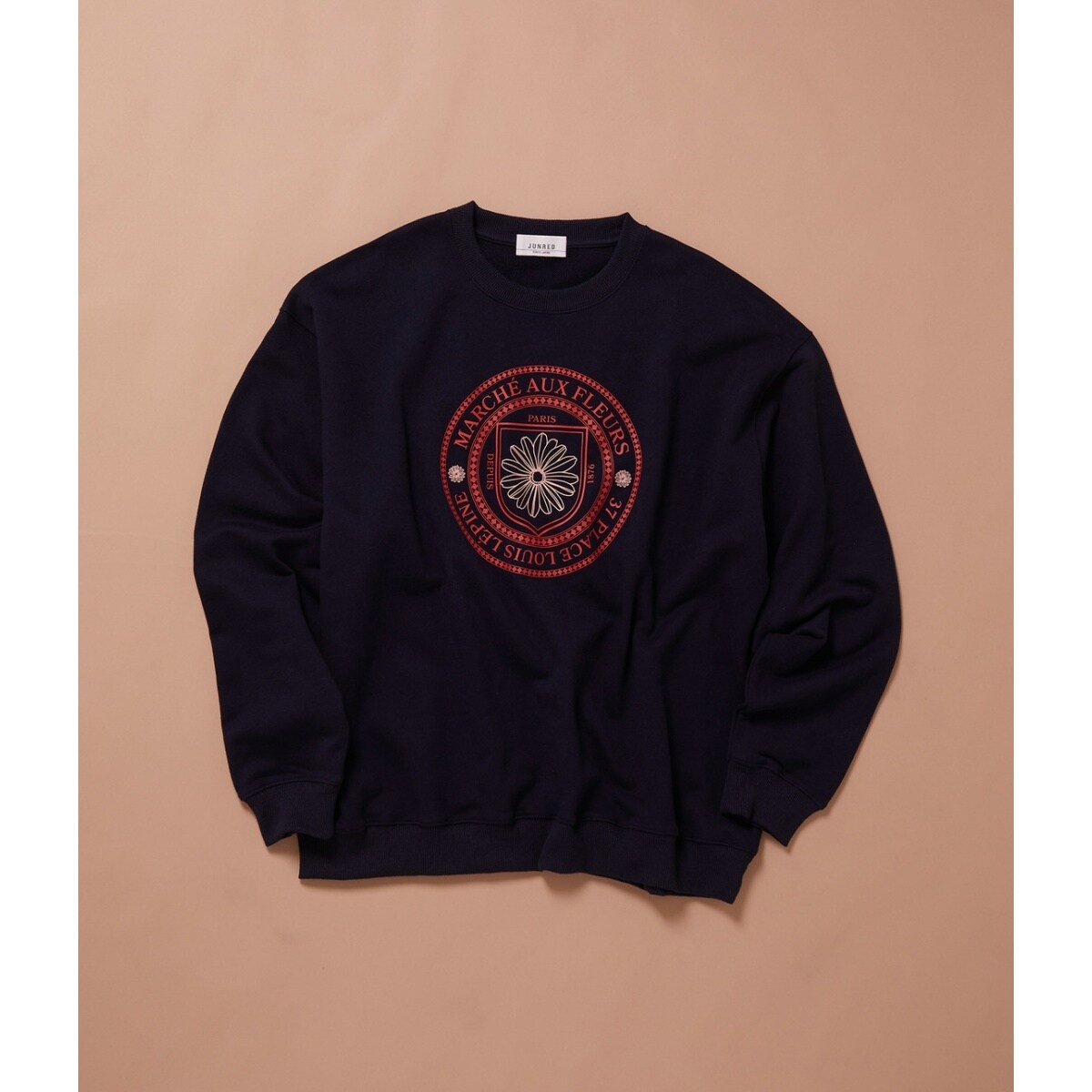 エンブレムフラワープリントBIGスウェット | ジュンレッド(JUNRED