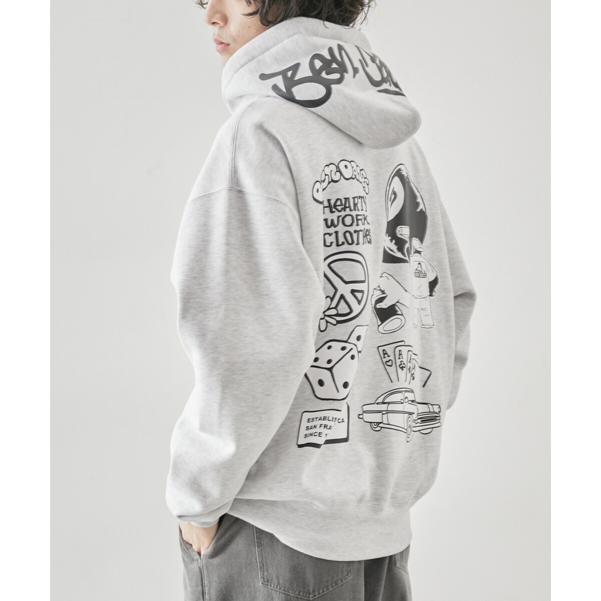 BENDAVIS別注 】j.n.r.d / バックプリントプルパーカー | ジュンレッド