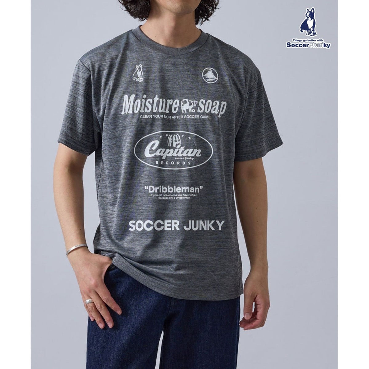 (新品)サッカー　ジャンキー　soccer  junky ピステパンツ　Lサイズ SOCCERJUNKY⁄サッカージャンキーMOISTURE SOAP ワークアウトTEE 25S