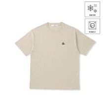 ワンポイントベア刺繍Tシャツ/接触冷感