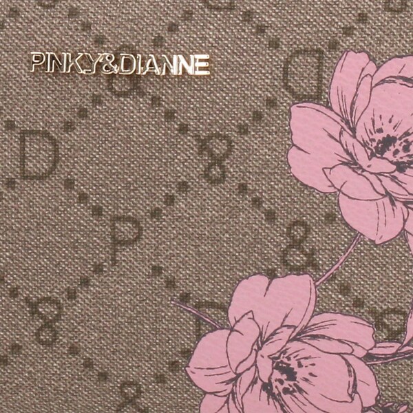 PINKY&DIANNE フラワーペイント 長財布 新品未使用品 ピンキー＆ダイアン フラワーペイント カード入付ラウンド