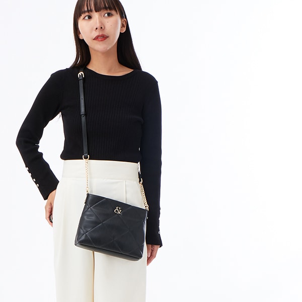 WW40 POCHETTE レザーミックスマルチポシェット | トゥービーバイ