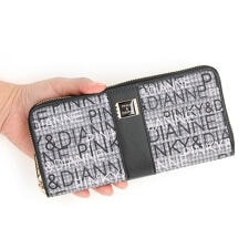 ピンキー＆ダイアン　ミックスツイード　ラウンドファスナー長財布