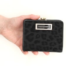 ピンキー＆ダイアン　ソフトレオパード　口金付札入