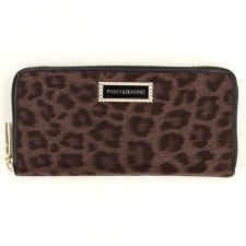 ピンキー＆ダイアン　ソフトレオパード　ラウンドファスナー長財布
