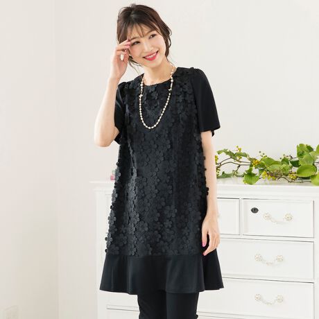 人気のため追加生産】3Dレースフラワーチュニック | ローズティアラ  