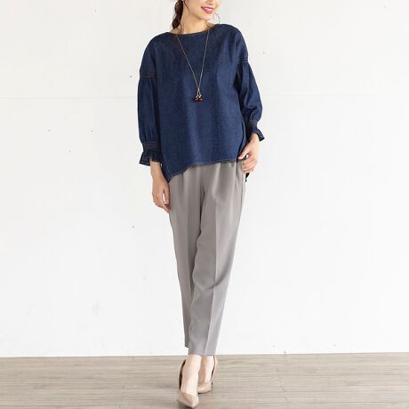 2WAYストレッチセンタープリーツパンツ | ローズティアラ(Rose Tiara  