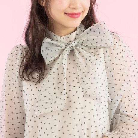 バックリボンドットブラウス | ローズティアラ(Rose Tiara) | マルイ 