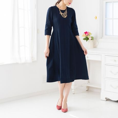 ホールガーメントクルーネックワンピース | ローズティアラ(Rose Tiara  