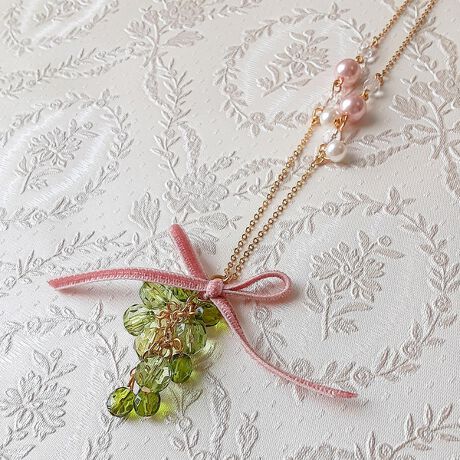 フルーツモチーフチェーンネックレス | ローズティアラ(Rose Tiara 