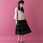 Disney Princess / フロッキー加工フレアスカート | ローズティアラ 