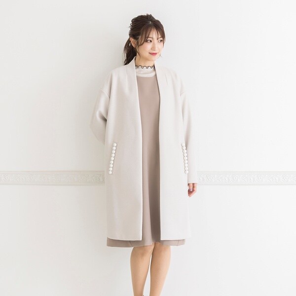 パール付きライトコート | ローズティアラ(Rose Tiara) | マルイウェブ