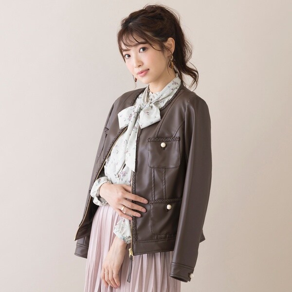 フェイクレザージャケット | ローズティアラ(Rose Tiara) | マルイ