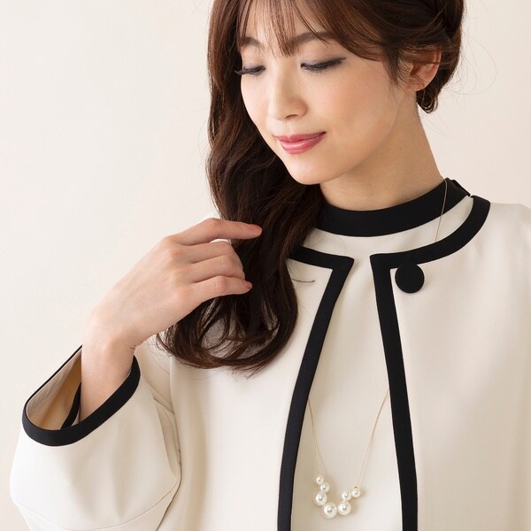 サスティナブル素材】バイカラージャケット | ローズティアラ(Rose