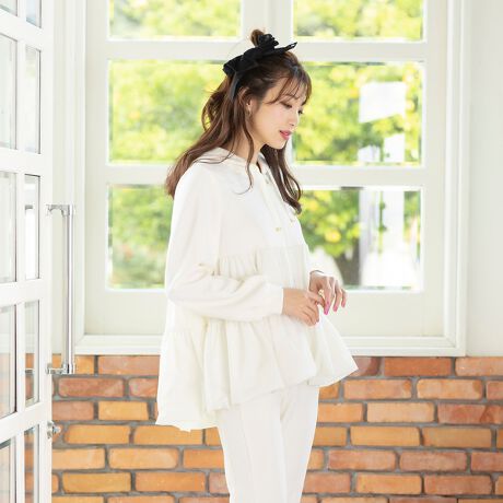 セットアップ対応】 2段フリルパーカー | ローズティアラ(Rose  