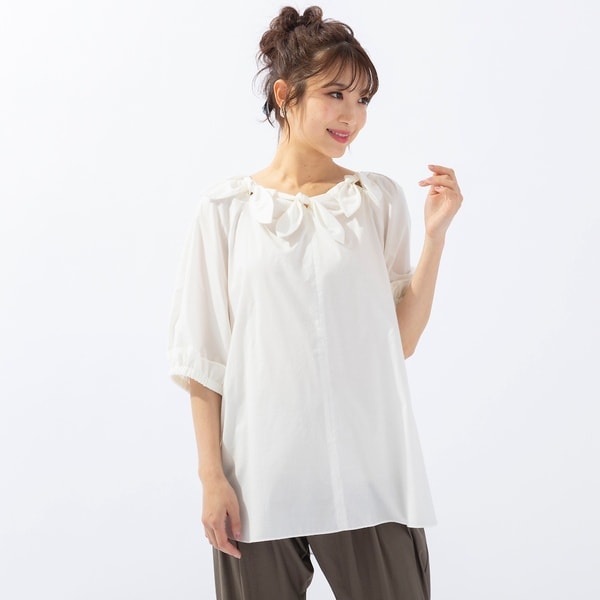 大きいサイズ 手洗い可❤︎Rose Tiara❤︎ ふんわり 刺繍レース ブラウス