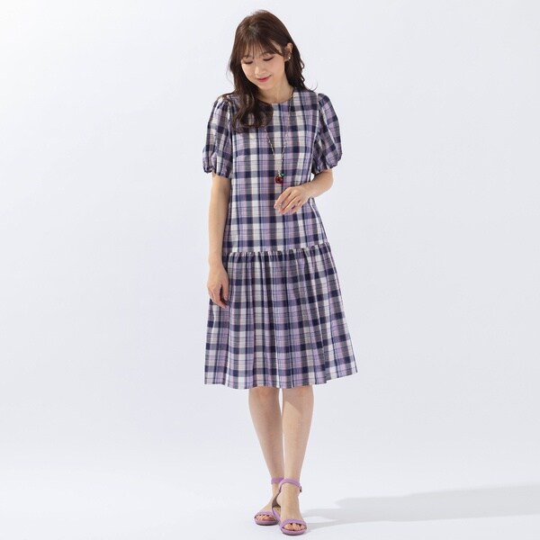 大きいサイズ 46✨タグ付き未使用 ローズティアラグレンチェック ワンピース チェック柄ワンピース | ローズティアラ(Rose Tiara) | マルイウェブ