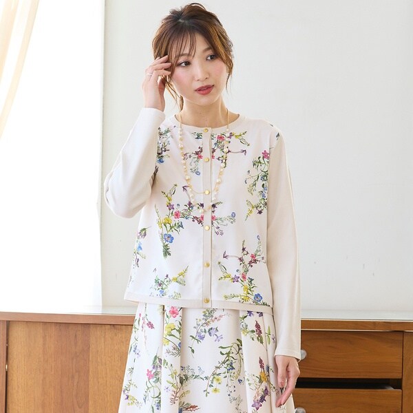 Rose Tiara 46 ゆったりカットソー チュニック オフショル