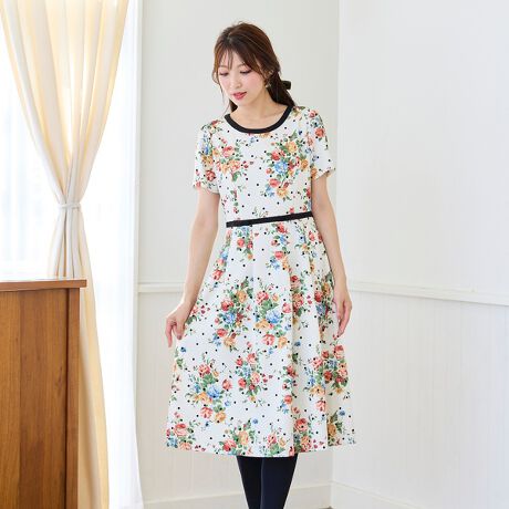 アーバンリサーチ フロッキーラウンドレースワンピース UR（フロッキー  