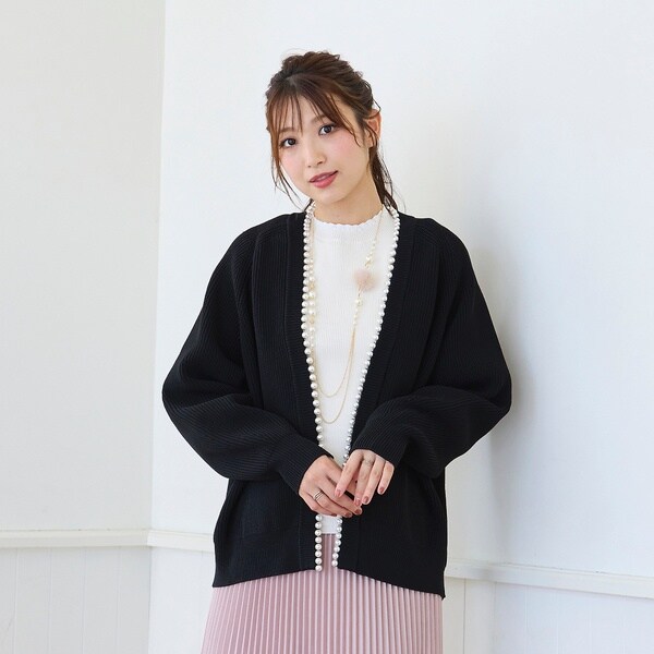 パール付ボリュームカーディガン | ローズティアラ(Rose Tiara