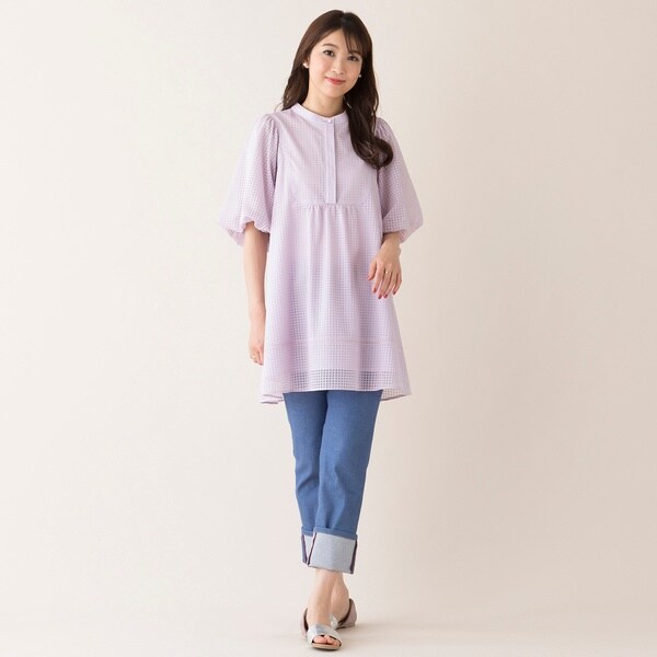 MONSTER STRETCH】ロールアップデニム | ローズティアラ(Rose Tiara