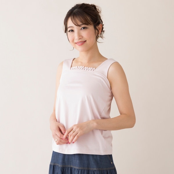 【FRAY I.D】ショルダーリボンペプラムニットキャミ【新品、タグ付き】 ショルダーリボンペプラムニットキャミ（キャミソール）｜FRAY