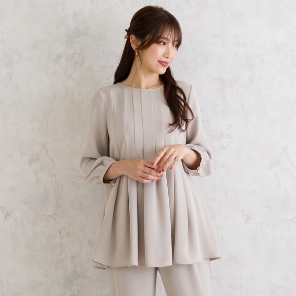 3Dフラワーバッククロスリボンブラウス | ローズティアラ(Rose Tiara