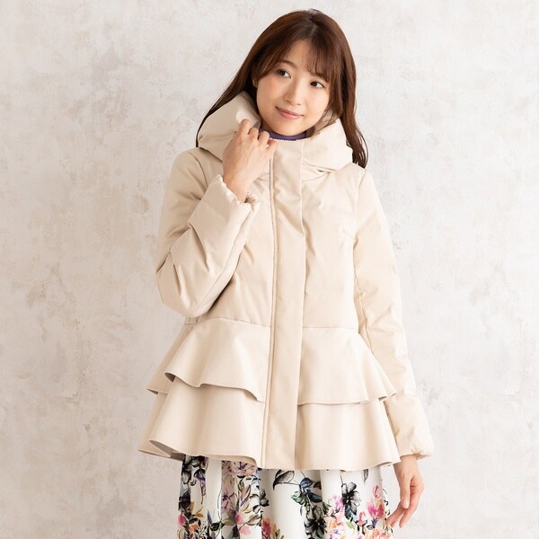 ローズティアラ　リボン襟ダウンコート46(4XL)新品 楽天市場】リボン襟ダウンコート／ローズティアラ（Rose Tiara