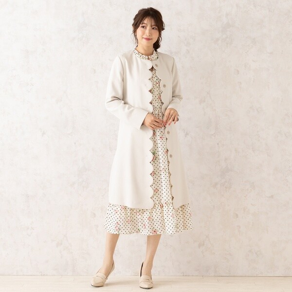 ダブルクロスノーカラーコート | ローズティアラ(Rose Tiara) | マルイ