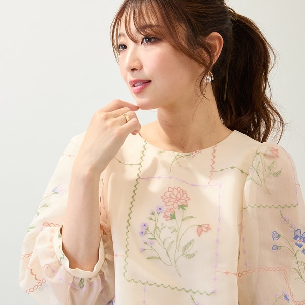 Rose Tiara with LIBERTY　/　フリルブラウス ローズティアラ RoseTiara Rose Tiara with LIBERTY / フリル