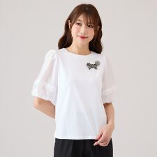 【大人気追加】【手洗いOK】ボリューム袖カットソー