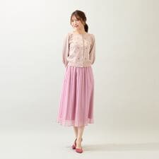 【セットアップ対応】フレアプリーツスカート