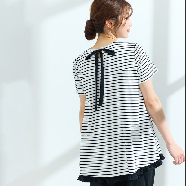 11,000円　ローズティアラ ストレッチレースカットソー　42 黒 ストレッチレースドレープカットソー｜PETAL ONLINE（ペタル