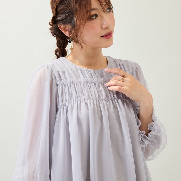 ローズティアラ ロング ワンピース ティアード フレア LL 大きいサイズ 110225101250730002?$VS_1500$