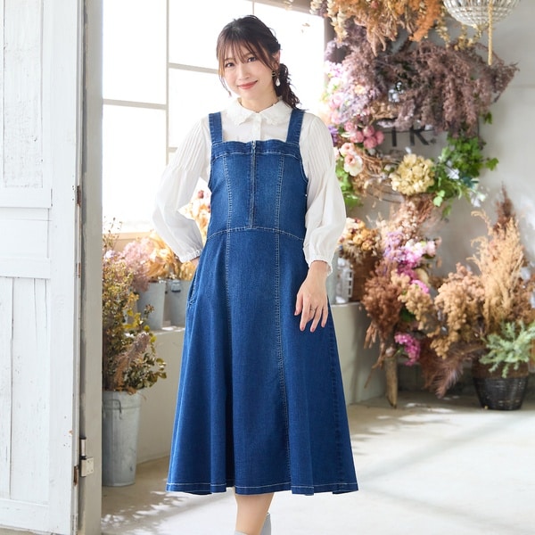 格安です！　ローズティアラ　46　フラワー&フロッキープリント　ワンピー 格安です！ ローズティアラ 46 フラワー&フロッキープリント