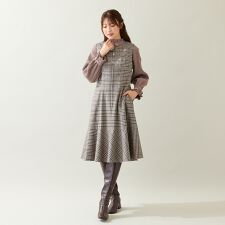 ローズティアラ(Rose Tiara)のMIXチェックジャンパースカート