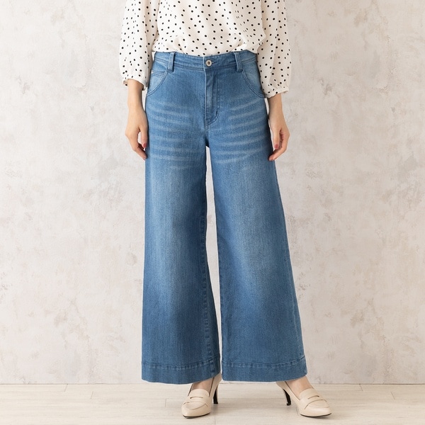 【人気追加】ワイドデニム