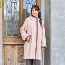 ローズティアラ(Rose Tiara)のフード付き配色切替えコート