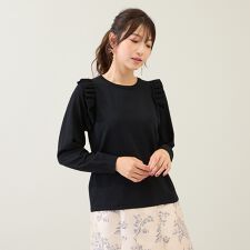 フリルニットプルオーバー