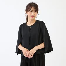 【接触冷感/シワになりにくい】ケープジャケット