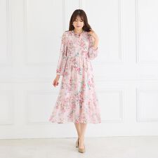 シフォンプリントワンピース