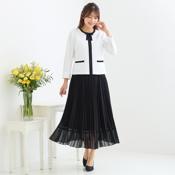 【セットアップ対応】プリーツフレアスカート