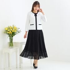 【セットアップ対応】プリーツフレアスカート