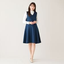 バックリボンジャンパースカート