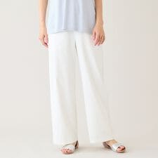 【吸水速乾/接触冷感/UVカット】ワイドベルトパンツ