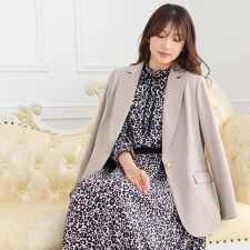 【セットアップ対応】【イージーケア】ロングテーラードジャケット
