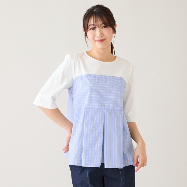ローズティアラ(Rose Tiara) レディース Tシャツ・カットソー (青色